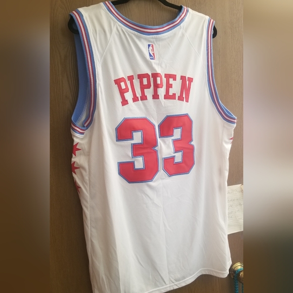 Chicago bulls scottie pippen city edition basketball Jersey 2XL - Picture 7 of 8